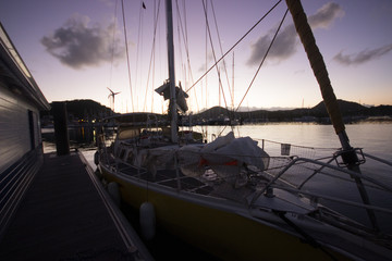 Obraz na płótnie Canvas Boat at dock