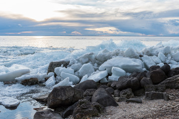 Ice shelf coast