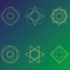 Festive geometric pattern for gifts and holidays