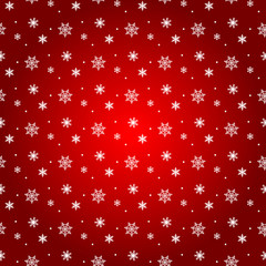 seamless snowflakes pattern and background vector illustration