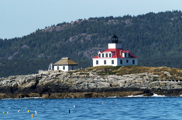 Fototapeta na wymiar Egg Rock Lighthouse Maine
