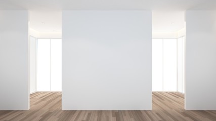 The Interior Empty room space 