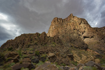 Sun Shining on Crags of Diablo Canyon
