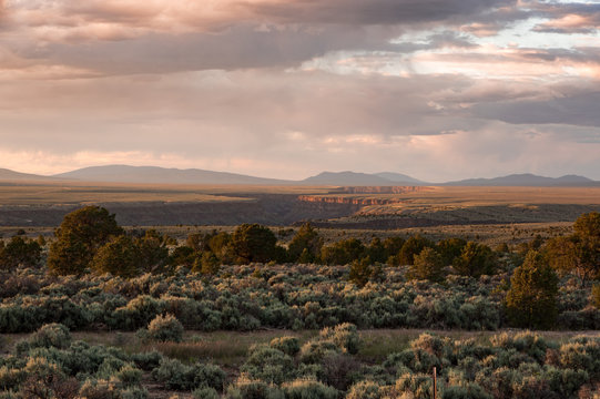 Rio Grande Gorge at Sunset