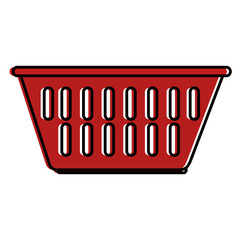 shopping basket isolated icon