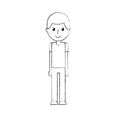 happy man teacher cartoon education