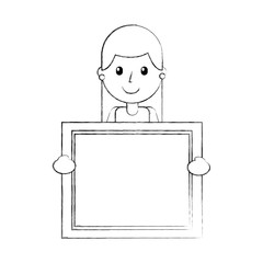 character teacher holding board class element