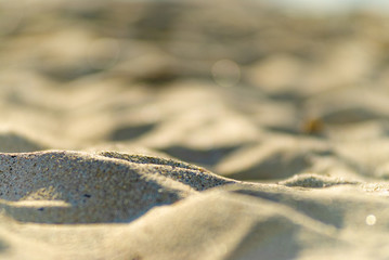 Sand on the beach. Reunion Island
