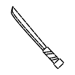 Bread knife isolated icon vector illustration graphic design