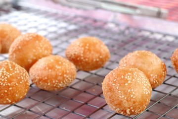 fried sweet potato at street food