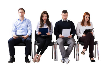 Business People Waiting For Job Interview