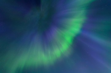 Aurora,Northern lights in the sky night and the stars .