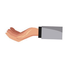 Hand holding something icon vector illustration graphic design