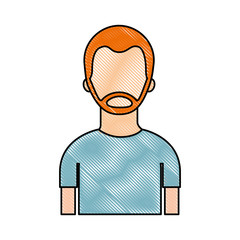 portrait man young character person cartoon