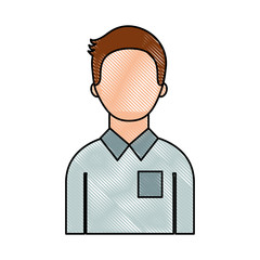 portrait man young character person cartoon