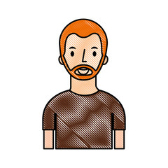 portrait man young character person cartoon