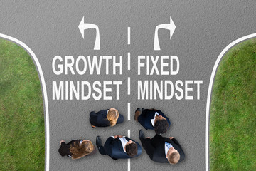 Businesspeople Standing In A Row