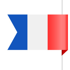 France Flag Vector Bookmark Icon