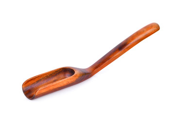 wooden spoon isolated on white background