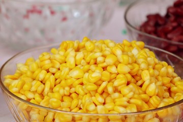 Corn salad at street food
