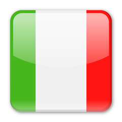 Italy Flag Vector Square Icon