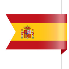 Spain Flag Vector Bookmark Icon