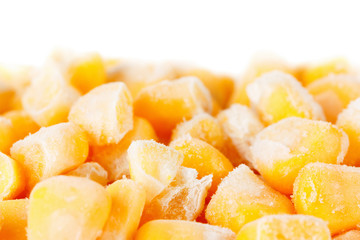 Frozen corn background