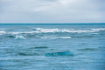 The beach in Jokulsarlon
