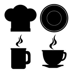 set of restaurant icon