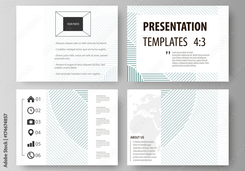 Poster business templates for presentation slides. easy editable abstract vector layouts in flat design. mi