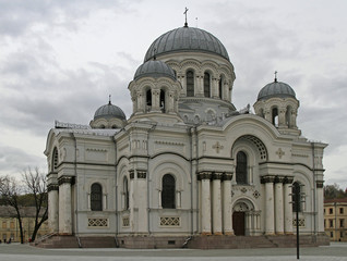 Fototapeta na wymiar St. Michael the Archangel's Church in Kaunas, Lithuania