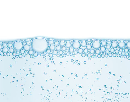 Bubbles in the water. Abstract background