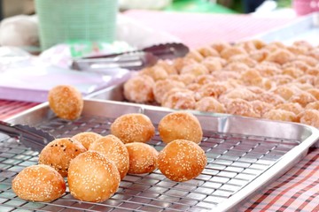 fried sweet potato at street food
