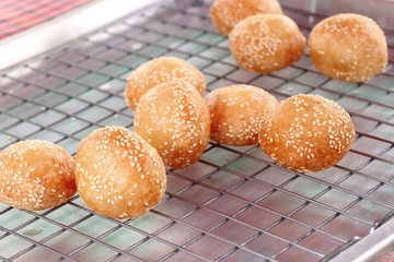fried sweet potato at street food