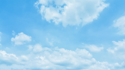 Blue sky and white fluffy clouds,natural background.meteorology,climate,wallpaper 