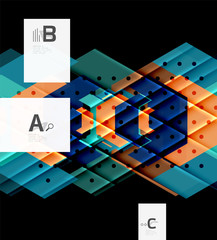 Colorful abstract shapes background