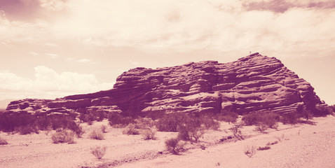 Desert landscape of province of La Rioja