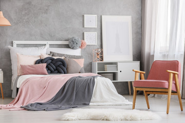 Unique pastel bedroom design