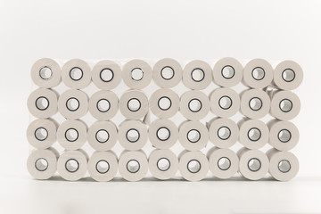 cash register tape on a white background