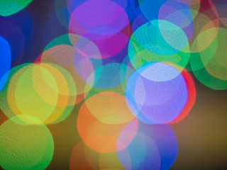 Multi-color Bokeh background.