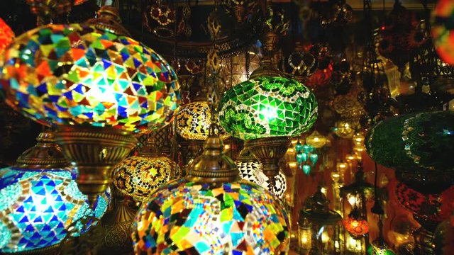 Famous Grand Bazar shop in Istanbul Turkey