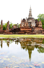 Fototapeta na wymiar Sukhothai Historical Park in Sukhothai Province Thailand.