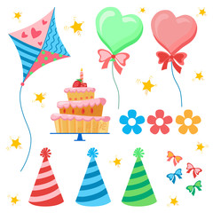 Celebratory set. Birthday party.