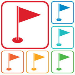 Flag marker icon