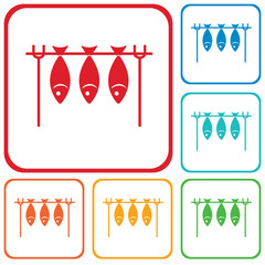 Grilled fish icon