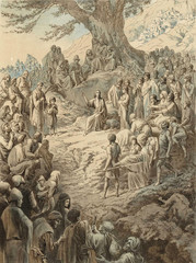 The sermon on the mount, Jesus Christ. - 174685690