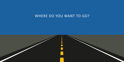 where do you want to go road at night © krissikunterbunt