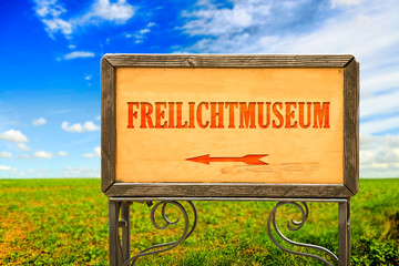 Schild 284 - Freilichtmuseum - obrazy, fototapety, plakaty