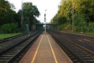 Fototapeta na wymiar Railway train platform.