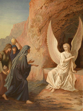 The angel at the tomb of the Lord Jesus Christ.